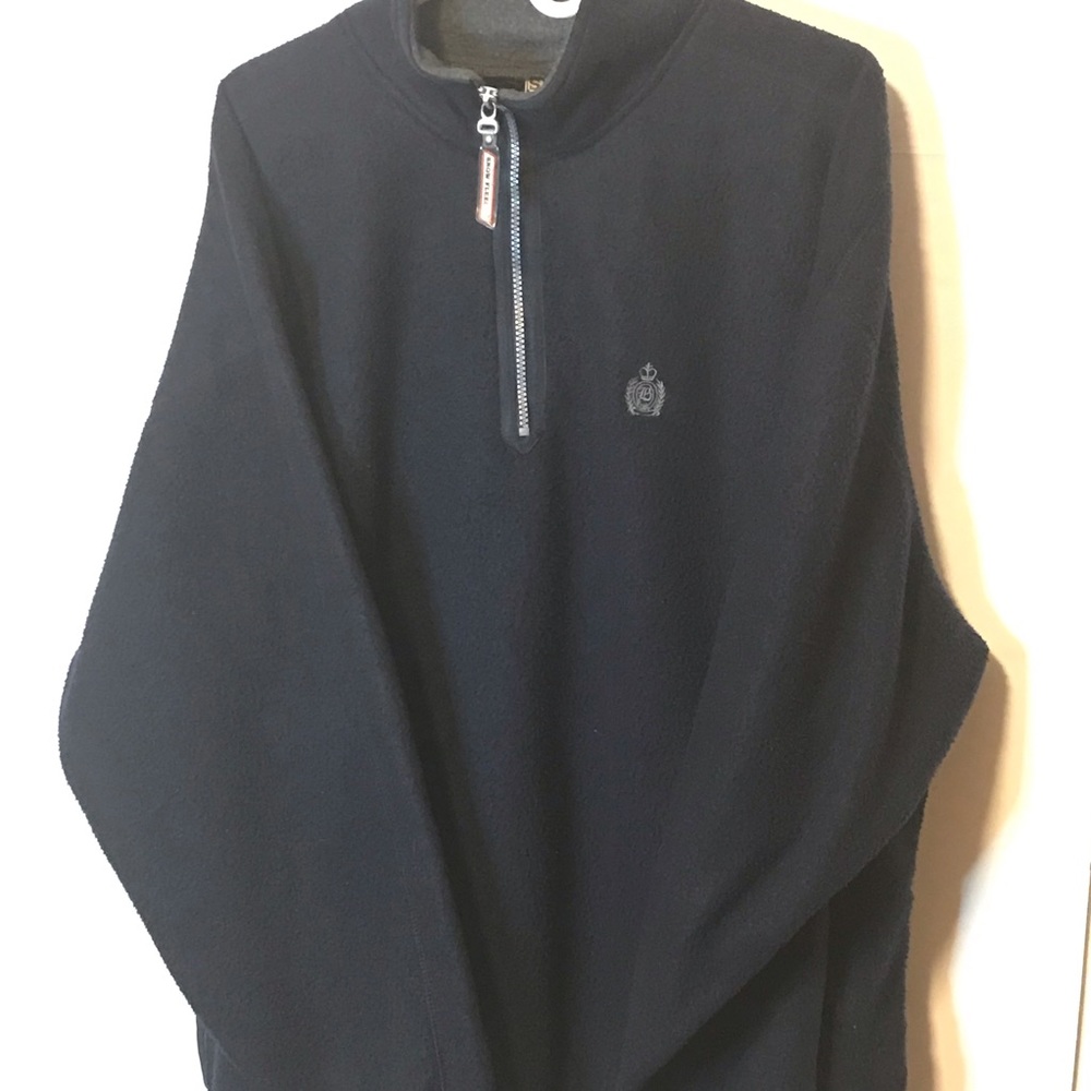 Vintage Bugle Boy Mens Blue Fleece Pullover XXL